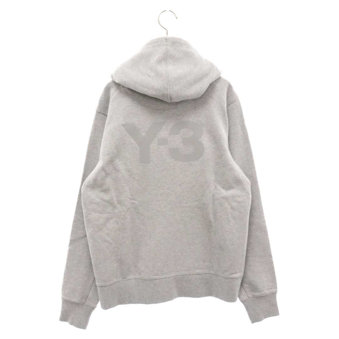 Y-3(ワイスリー)のY-3 ワイスリー CLASSIC BACK LOGO FULL-ZIP HOODIE クラシック バックロゴ フルジップアップ フーディ パーカー グレー HB6312 メンズのトップス(パーカー)の商品写真