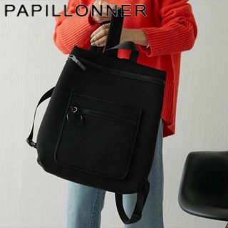 パピヨネ(PAPILLONNER)の□ PAPILLONNER リュック WETラインリュック ブラック(リュック/バックパック)