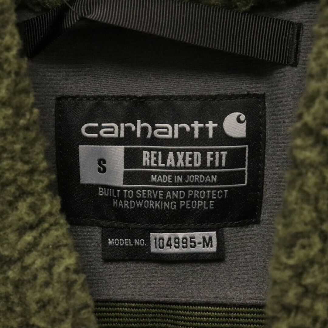 carhartt(カーハート)のCARHARTT カーハート RELAXED FIT FLEECE FULL ZIP VEST フリースベスト カーキ 104995-M メンズのトップス(ベスト)の商品写真