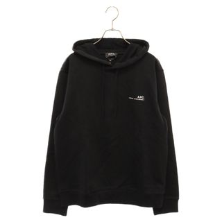 A.P.C - A.P.C アーペーセー プリントロゴ スウェットパーカー フーディ ブラック H27672