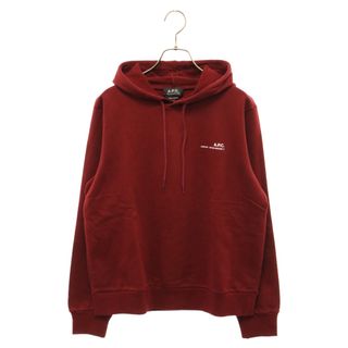 A.P.C アーペーセー プリントロゴ スウェットパーカー フーディ レッド H27672