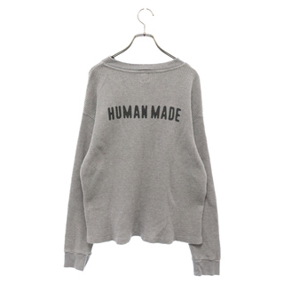 HUMAN MADE - HUMAN MADE ヒューマンメイド ハートロゴ ワッフル サーマル 長袖Tシャツ グレー