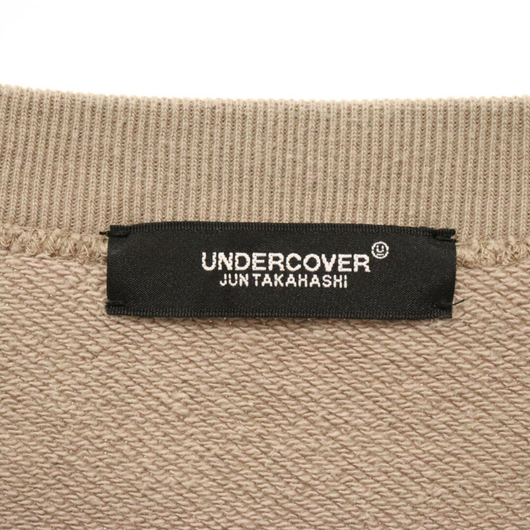 UNDERCOVER(アンダーカバー)のUNDERCOVER アンダーカバー 23AW BIGSWEAT NO FUTURE ロゴパッチ クルーネックスウェットトレーナー ベージュ UC2C4893-1 メンズのトップス(スウェット)の商品写真