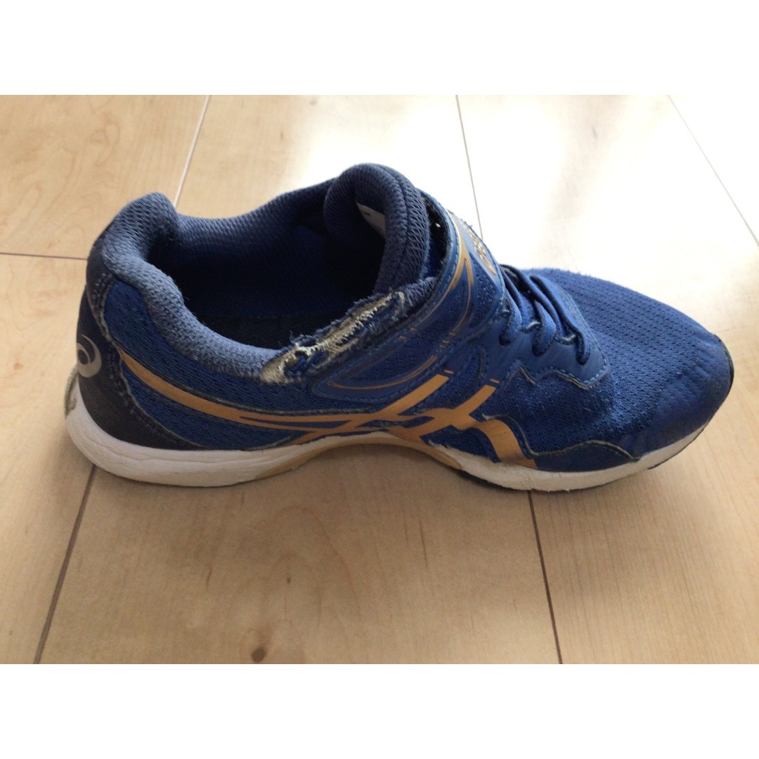 asics(アシックス)のアシックス  青 スニーカー 21センチ キッズ/ベビー/マタニティのキッズ靴/シューズ(15cm~)(スニーカー)の商品写真