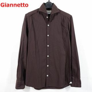 ジャンネット(GIANNETTO)の【良品】ジャンネット　ホリゾンタルカラーシャツ　Giannetto(シャツ)