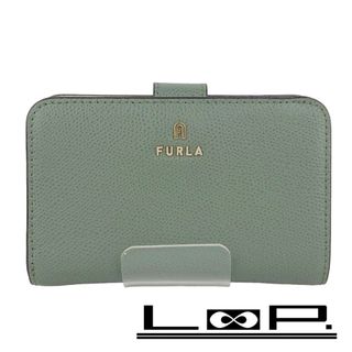 フルラ(Furla)の■未使用■　フルラ カメリア M コンパクト ウォレット 二つ折り 財布 レザー グリーン WP00314 箱 【135101】(財布)