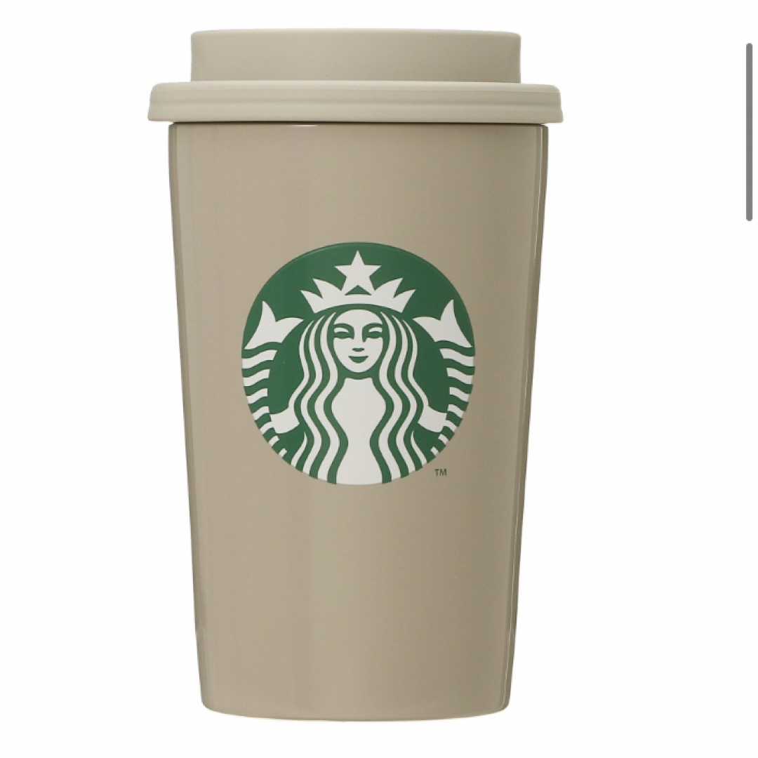 Starbucks(スターバックス)の新品未使用 ステンレスTOGOカップタンブラーベージュ355ml インテリア/住まい/日用品のキッチン/食器(タンブラー)の商品写真