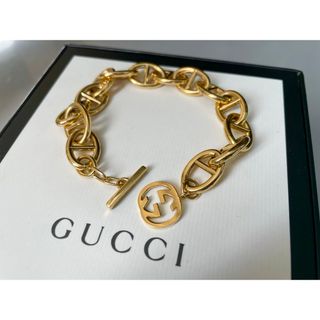 グッチ(Gucci)のGUCCI トムフォード期 シェーヌダンクル ブレスレット アンカーチェーン(ブレスレット)