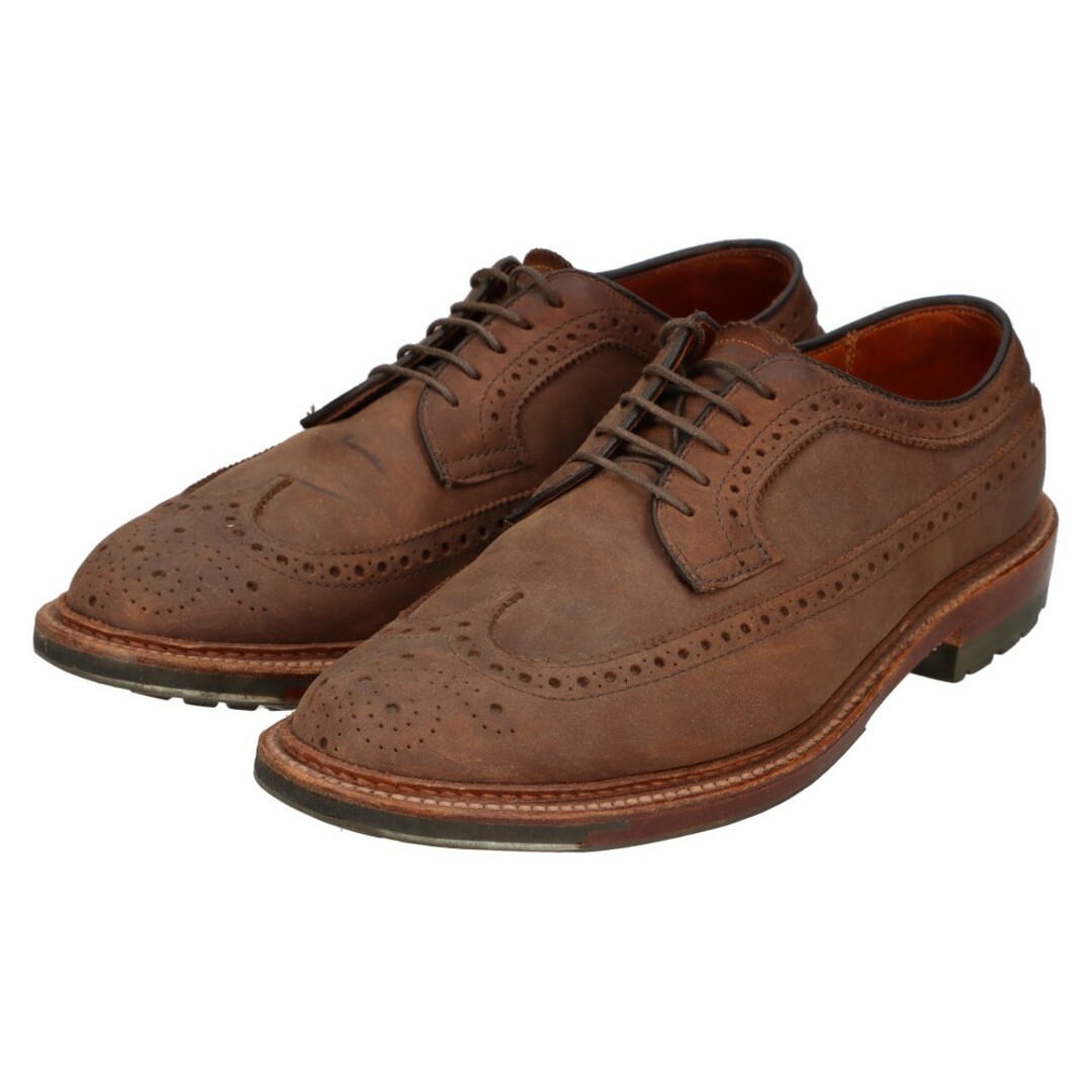 Alden(オールデン)のAlden オールデン #97862C Tobacco Chamois Long Wing Blucher ウイングチップ レザーシューズ フルブローグ 純正シューツリー付き ブラウン メンズの靴/シューズ(ドレス/ビジネス)の商品写真
