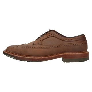 オールデン(Alden)のAlden オールデン #97862C Tobacco Chamois Long Wing Blucher ウイングチップ レザーシューズ フルブローグ 純正シューツリー付き ブラウン(ドレス/ビジネス)