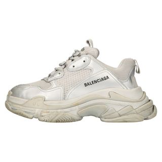 Balenciaga - BALENCIAGA バレンシアガ Triple S トリプルS レザー ローカットスニーカー ダッドスニーカー 536737 シルバー