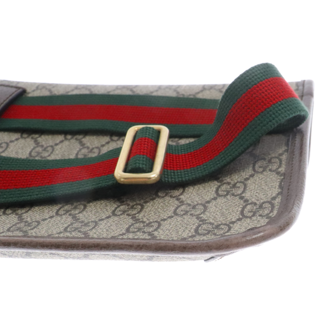 Gucci(グッチ)のGUCCI グッチ GGスプリーム ネオヴィンテージ シェリーライン PVC レザーボディバッグ ショルダーバッグベージュ 498980 493075 メンズのバッグ(ショルダーバッグ)の商品写真