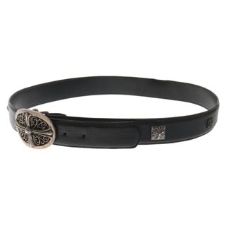 クロムハーツ(Chrome Hearts)のCHROME HEARTS クロムハーツ OVAL CROSS STRAP1.5/1.5クラシックオーバルクロスバックル ピラミッドスタッズベルト 36INCH(ベルト)