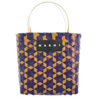 マルニ(Marni)のMARNI マルニ トートバッグ - 紫x黄xピンク(ミックス) 【古着】【中古】(トートバッグ)