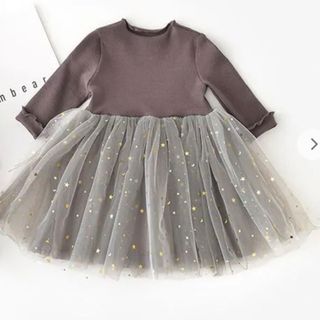 ザラキッズ(ZARA KIDS)の韓国子供服　チュールワンピース(ワンピース)