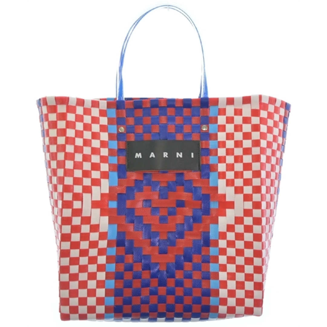 MARNI 赤と白のチェック柄 トートバッグ MARNI 赤と白のチェック柄 トートバッグΩ
