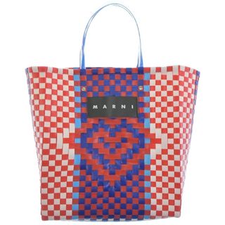 マルニ(Marni)のMARNI マルニ トートバッグ - 赤x白x青(ミックス) 【古着】【中古】(トートバッグ)