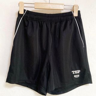 ティーエスピー TSP 卓球 ハーフパンツ ペルーノパンツ 黒　ブラック(卓球)