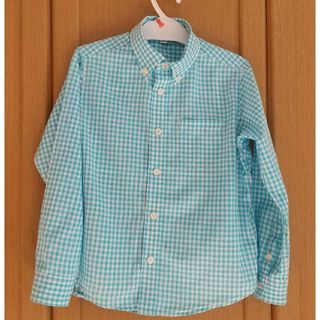 ユニクロ(UNIQLO)の【130】ボタンダウンシャツ ギンガムチェック(ブラウス)