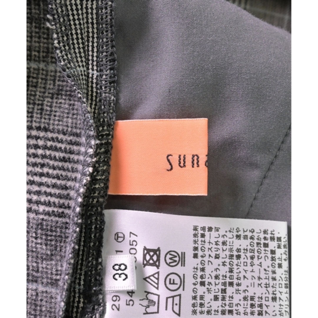 SunaUna(スーナウーナ)のSunaUna パンツ（その他） 38(M位) グレーx黒(グレンチェック) 【古着】【中古】 レディースのパンツ(その他)の商品写真