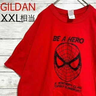 ギルタン(GILDAN)のh37 US古着　GILDAN　半袖Tシャツ　BE A HERO　スパイダーマン(Tシャツ/カットソー(半袖/袖なし))