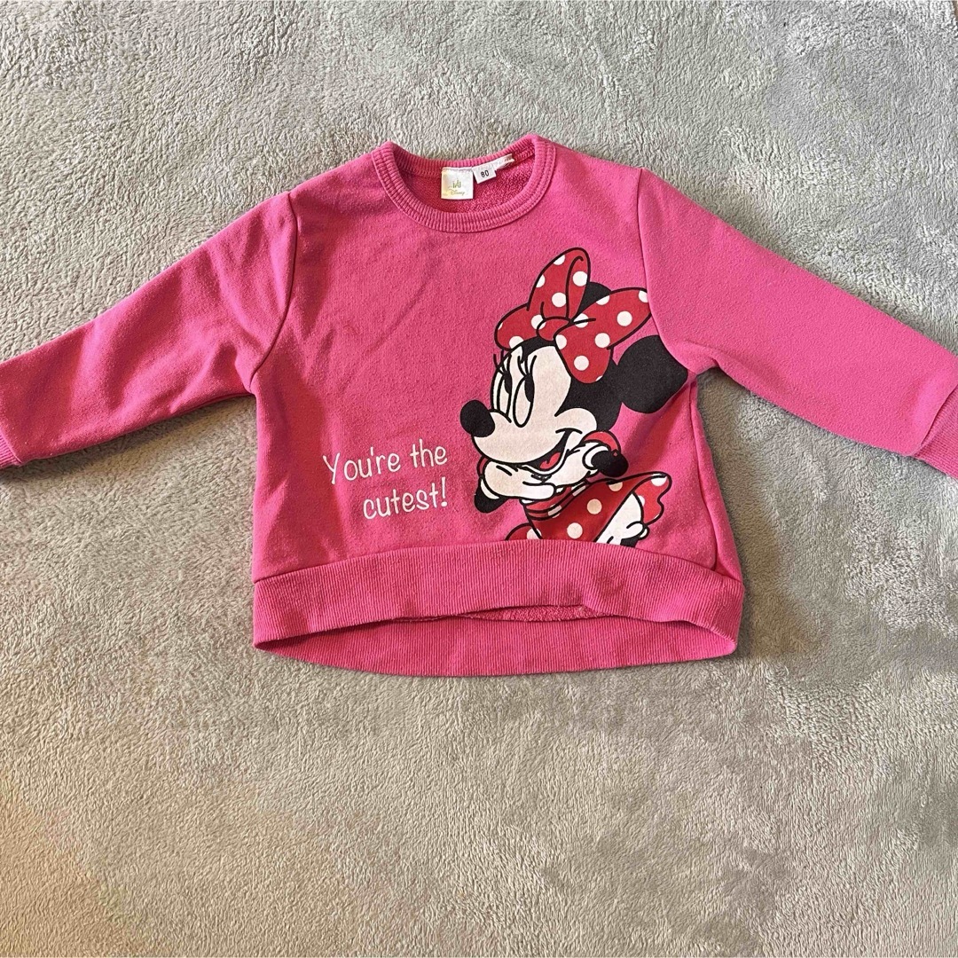 Disney(ディズニー)のディズニー✴︎ミニートレーナー　80 キッズ/ベビー/マタニティのベビー服(~85cm)(トレーナー)の商品写真