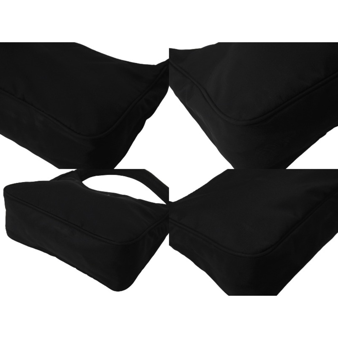 PRADA(プラダ)のPRADA プラダ ホーボー ハンドバッグ ワンショルダーバッグ 鞄 手持ち トライアングルロゴ ナイロン ブラック 良品 中古 61962 レディースのバッグ(ハンドバッグ)の商品写真