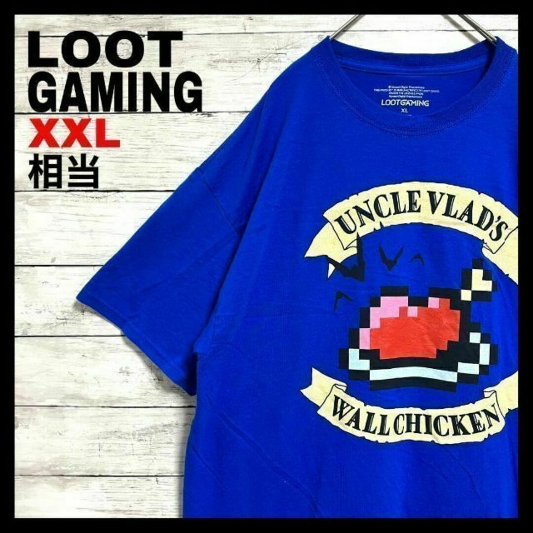 g49 US古着 ルーツゲーミング 半袖Tシャツ ゲームロゴ XXL相当 メンズのトップス(Tシャツ/カットソー(半袖/袖なし))の商品写真