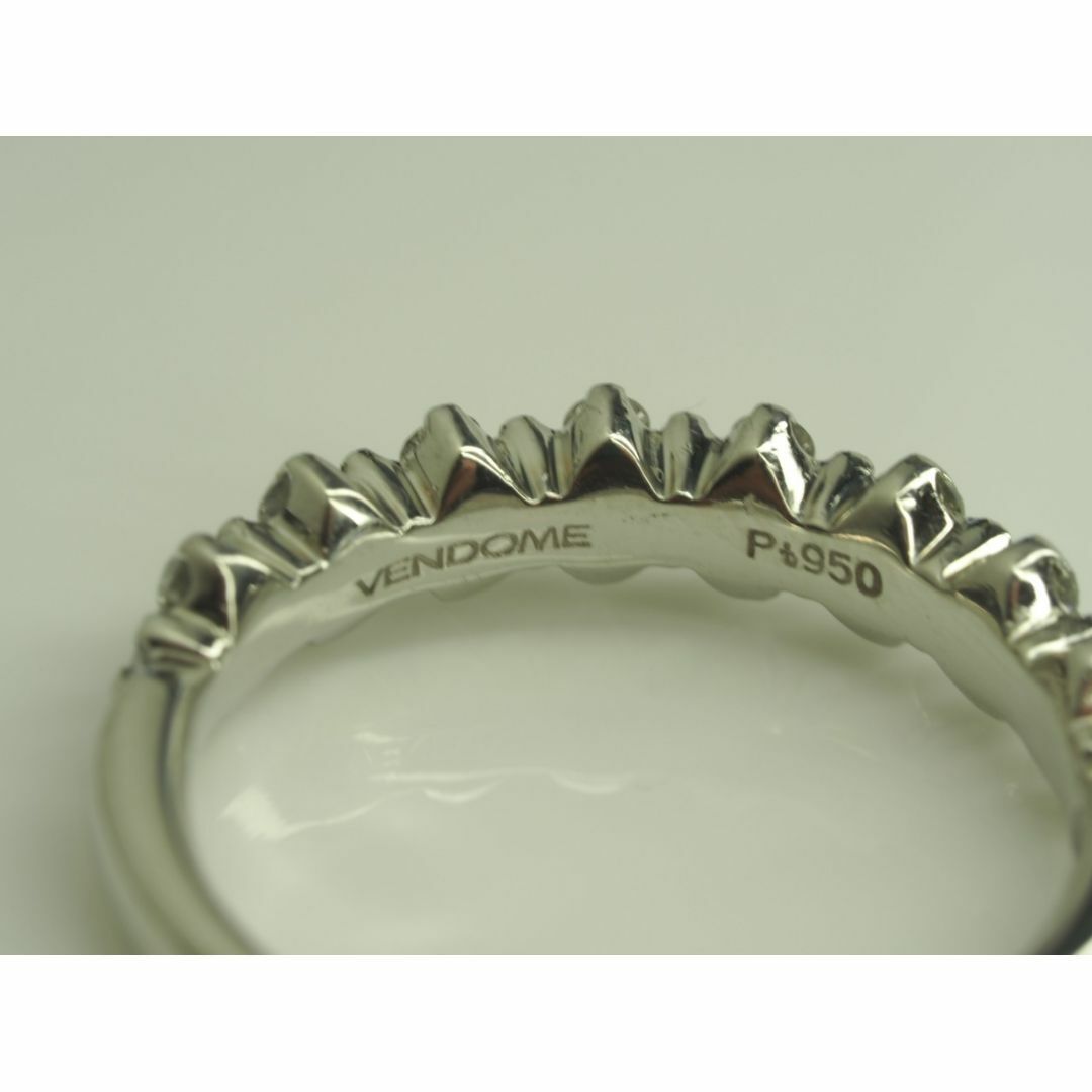 Vendome Aoyama(ヴァンドームアオヤマ)の◆VENDOME ヴァンドーム　素敵な天然ダイヤモンドリング　指輪　Pt950 レディースのアクセサリー(リング(指輪))の商品写真
