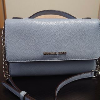 マイケルコース(Michael Kors)のMICHEAL KORS☆斜め掛け長財布☆ブルー(財布)