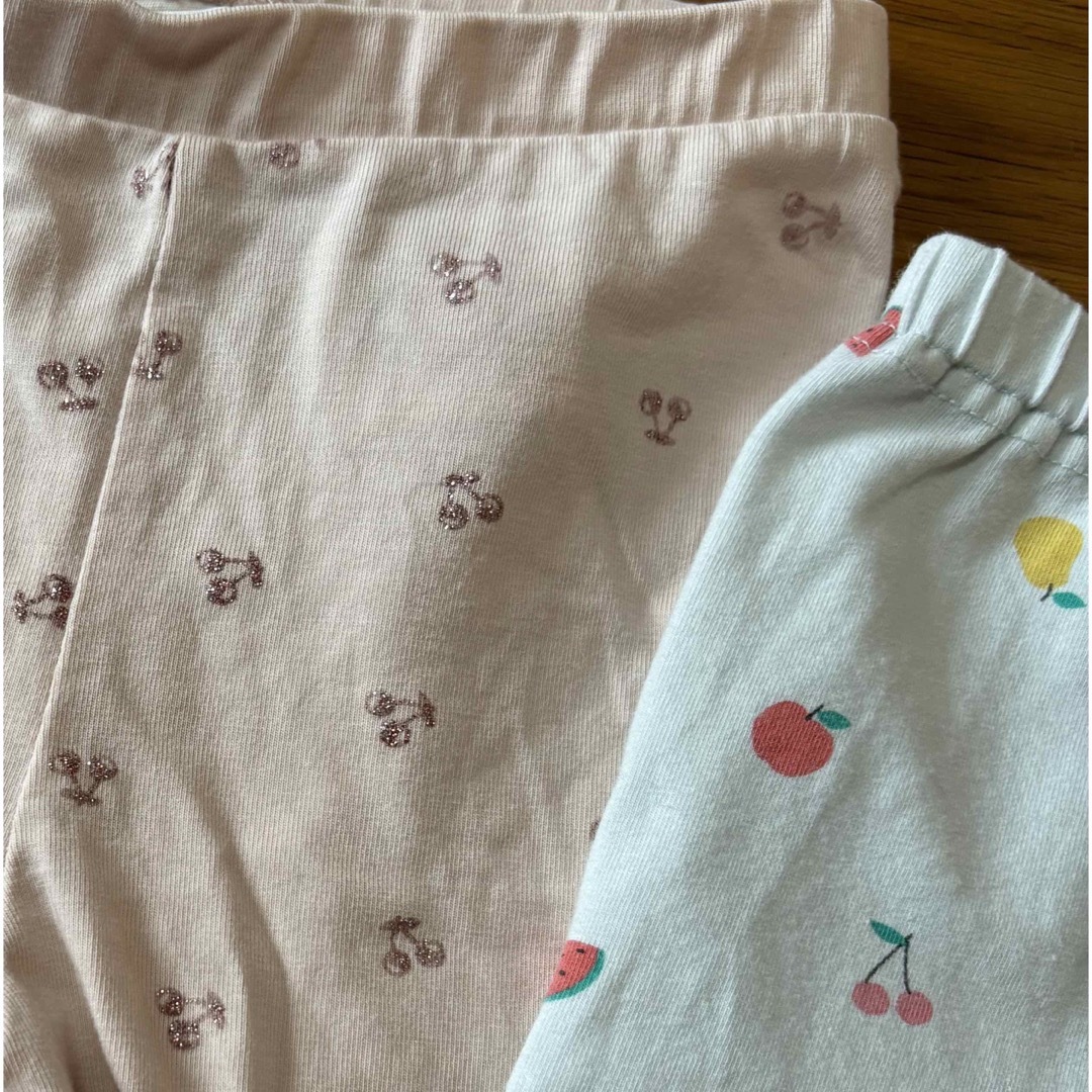 スパッツ 2枚セット 100 キッズ/ベビー/マタニティのキッズ服女の子用(90cm~)(パンツ/スパッツ)の商品写真