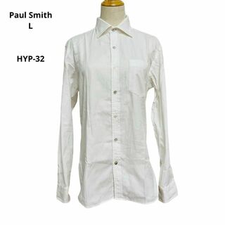 ポールスミス(Paul Smith)のPaul Smith ポールスミス ブラック 長袖シャツ 白 L HYP-32(シャツ)