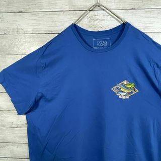 06R US古着 半袖Tシャツ フィッシュ 両面プリント メンズ夏物古着(Tシャツ/カットソー(半袖/袖なし))