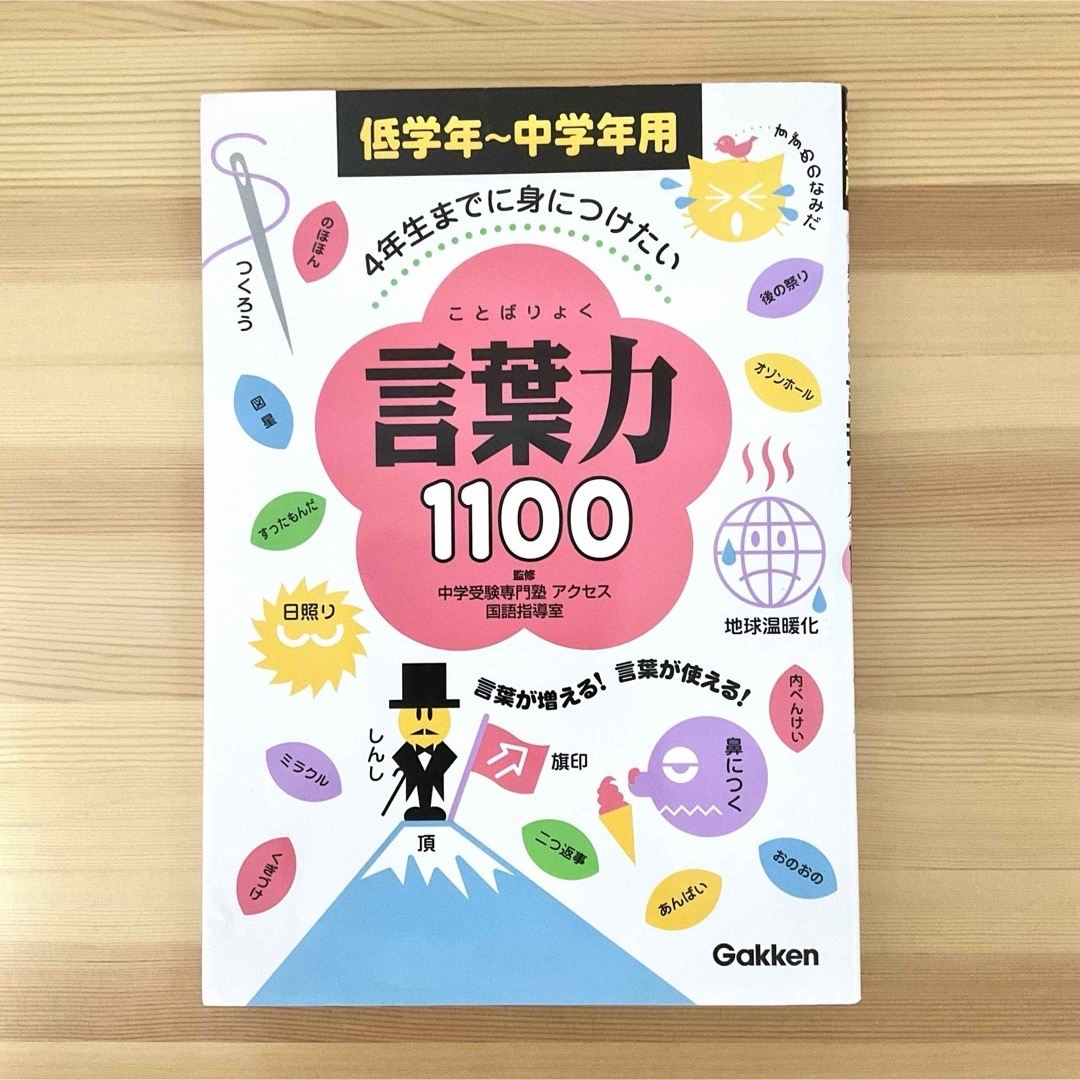 学研(ガッケン)の【書き込みなし】4年生までに身につけたい言葉力1100　低学年〜中学年用 エンタメ/ホビーの本(語学/参考書)の商品写真