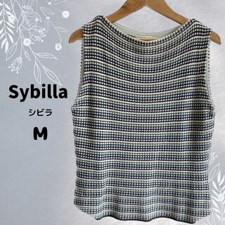 Sybilla - 美品★Sybilla（シビラ）タンクトップ 日本製 イトキン レディース M