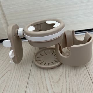 ベビーカー　ドリンクホルダー　スマホスタンド(ベビーカー用アクセサリー)