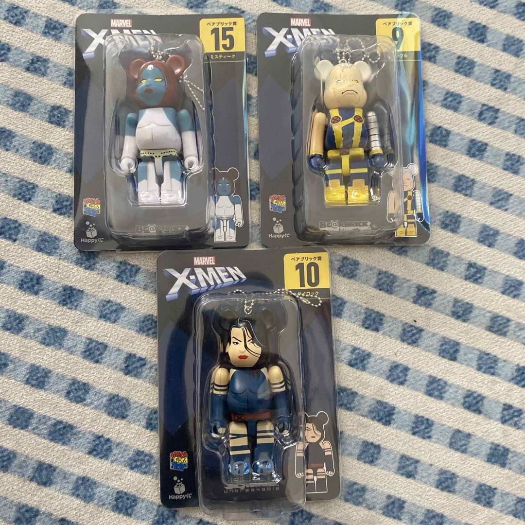 BE@RBRICK(ベアブリック)のX-MEN ベアブリック　3点セット エンタメ/ホビーのおもちゃ/ぬいぐるみ(キャラクターグッズ)の商品写真