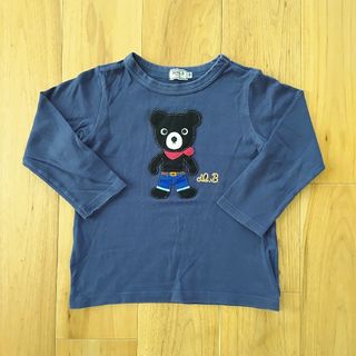 ミキハウス(mikihouse)の紺ー100　ミキハウス　ダブルB　Bくん　ロンT　ネイビー　匿名配送②(Tシャツ/カットソー)