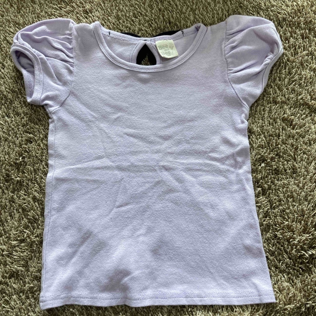 女の子　半袖Tシャツ　2枚セット　100 キッズ/ベビー/マタニティのキッズ服女の子用(90cm~)(Tシャツ/カットソー)の商品写真