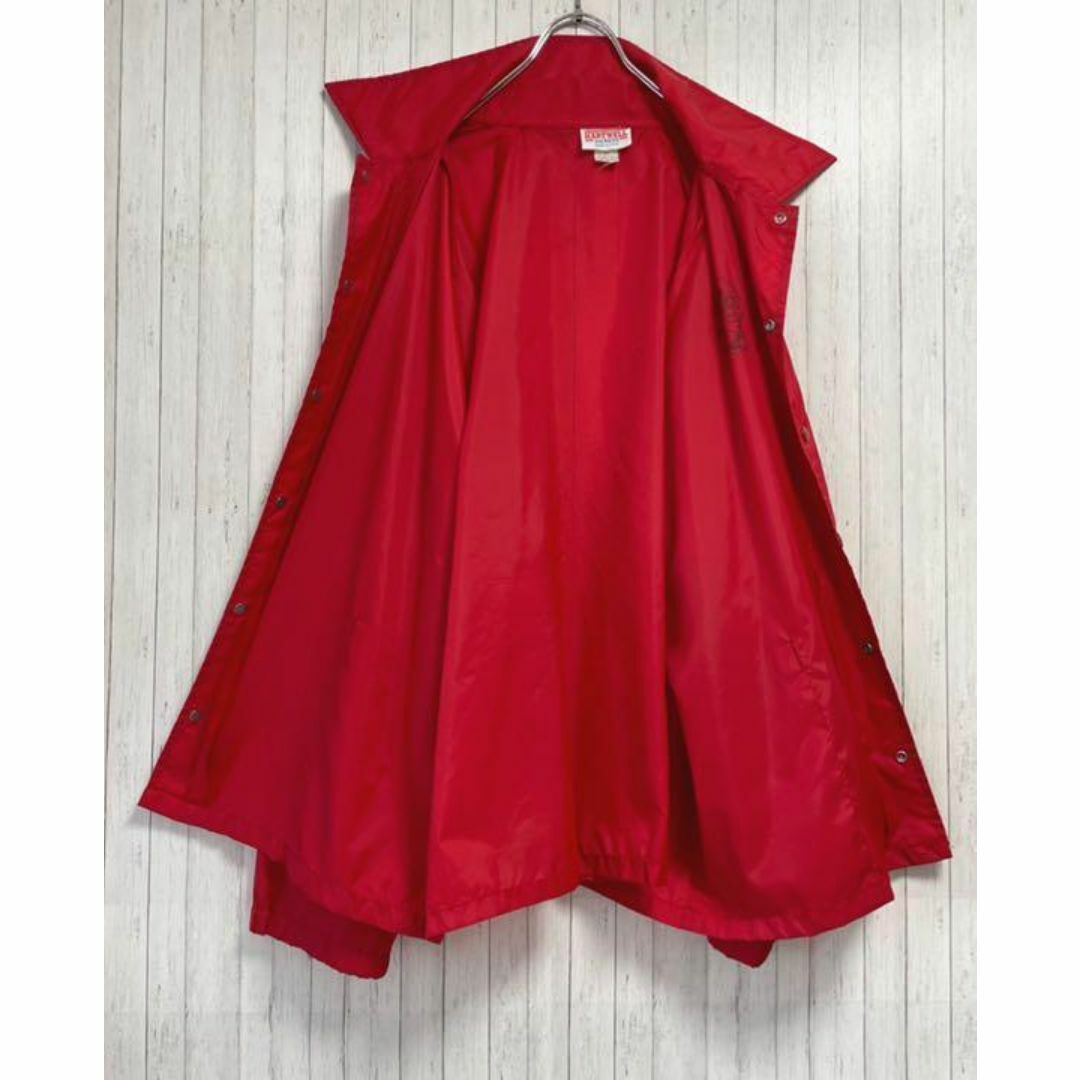 USA製　ヴィンテージ　コーチジャケット　ナイロン　赤　ビッグシルエット　XL メンズのジャケット/アウター(ナイロンジャケット)の商品写真
