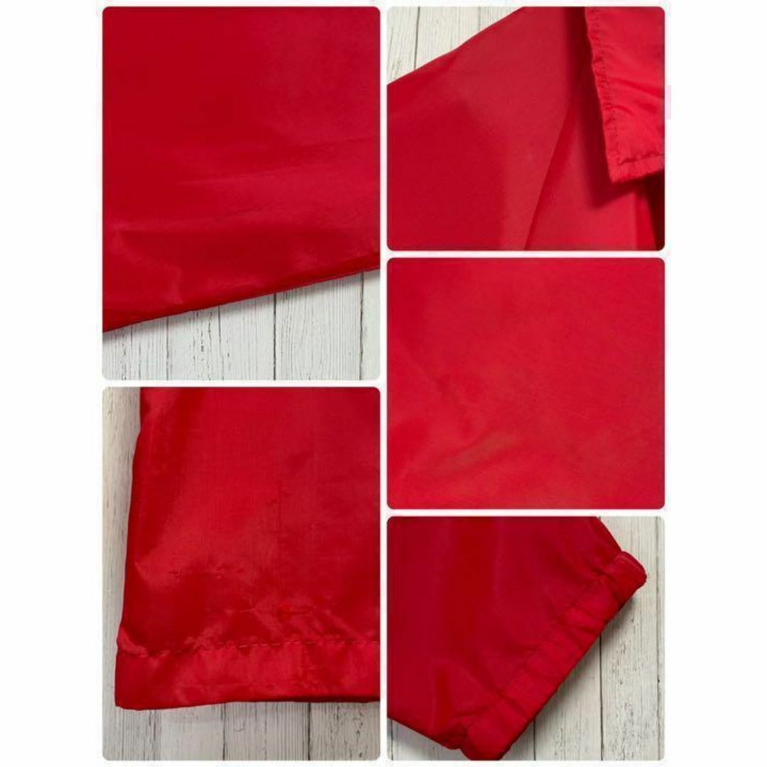USA製　ヴィンテージ　コーチジャケット　ナイロン　赤　ビッグシルエット　XL メンズのジャケット/アウター(ナイロンジャケット)の商品写真