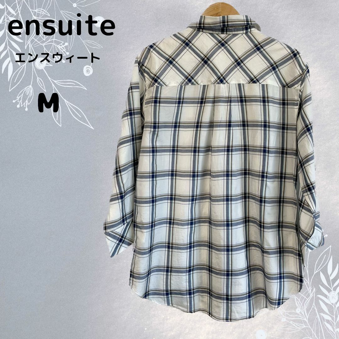 ensuite(エンスウィート)のensuite エンスウィート チェックシャツ レディース トップス サイズM レディースのトップス(シャツ/ブラウス(長袖/七分))の商品写真