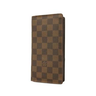 ルイヴィトン(LOUIS VUITTON)の【4hb2089】ルイヴィトン 長財布/ダミエ/ポルトフォイユブラザ/N60017/エベヌ【中古】メンズ(財布)