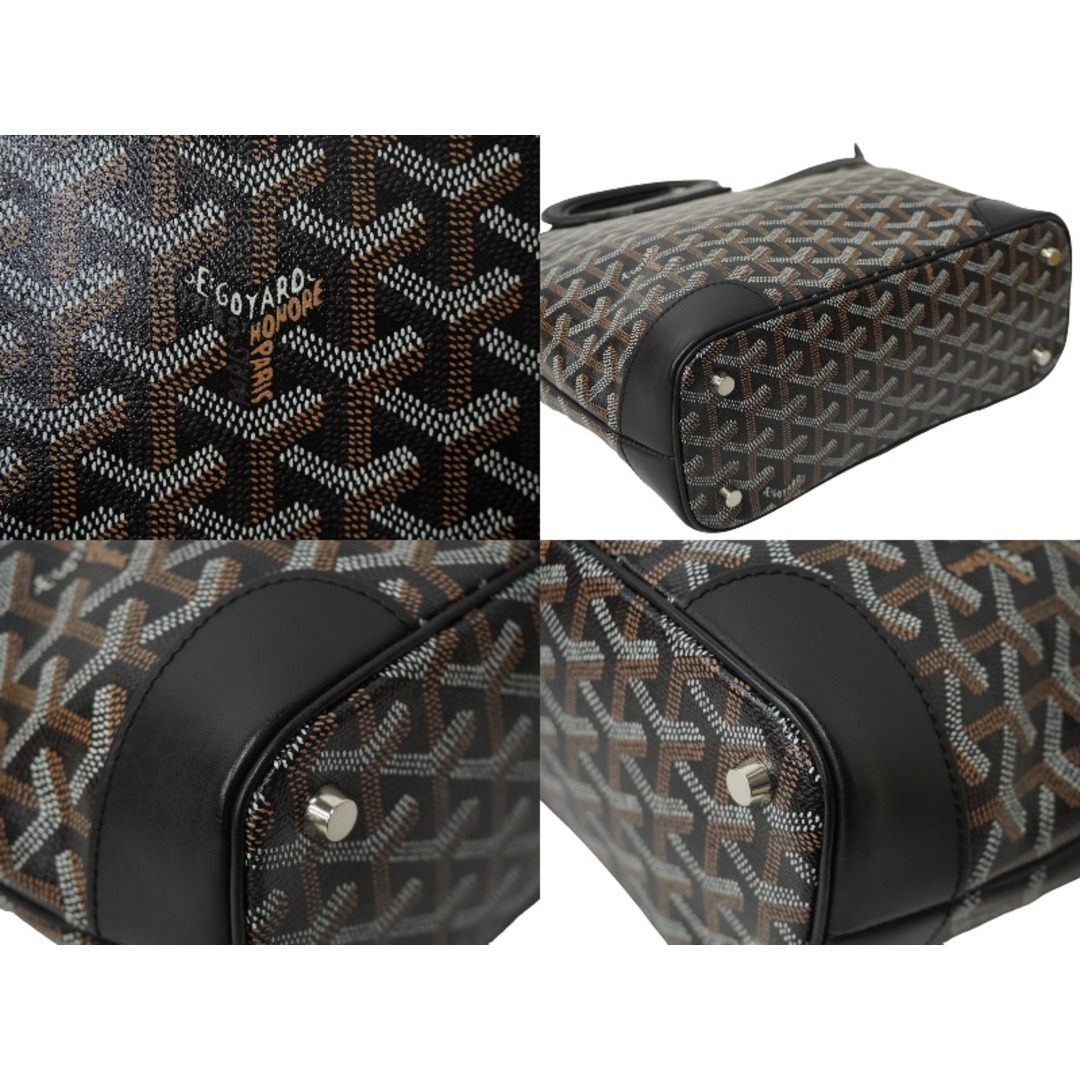 GOYARD(ゴヤール)のGOYARD ゴヤール ベルーガ PM ハンドバッグ PVCコーティングキャンバス ブラック シルバー金具 美品 中古 62391 レディースのバッグ(ハンドバッグ)の商品写真