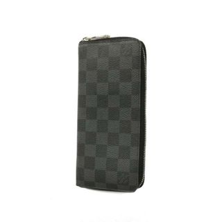 ルイヴィトン(LOUIS VUITTON)の【4hb2125】ルイヴィトン 長財布/ダミエ・グラフィット/ジッピーウォレットヴェルティカル/N63095/ブラック【中古】メンズ(財布)