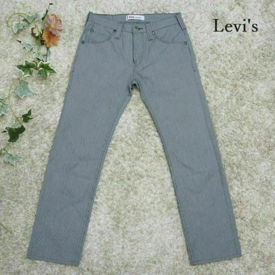 Levi's(リーバイス)のリーバイス EU504 ストレート 千鳥 チェック パンツ w30 グレー メンズのパンツ(デニム/ジーンズ)の商品写真