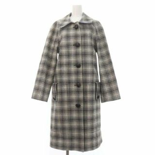 バーバリー(BURBERRY)のバーバリー コート ステンカラー アウター ロング  千鳥柄 US6 M 黒 白(その他)