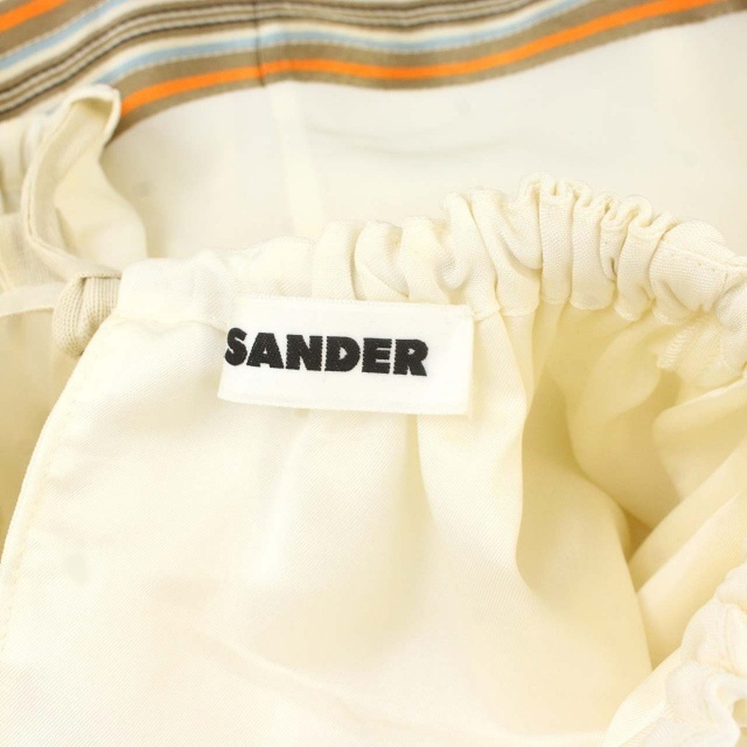 Jil Sander(ジルサンダー)のジルサンダー ラインデザインクロップドブラウス 長袖 32 アイボリー レディースのトップス(シャツ/ブラウス(長袖/七分))の商品写真