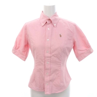 ラルフローレン(Ralph Lauren)のラルフローレン シェイブBD半袖シャツ ボタンダウン 5 ピンク(シャツ/ブラウス(半袖/袖なし))