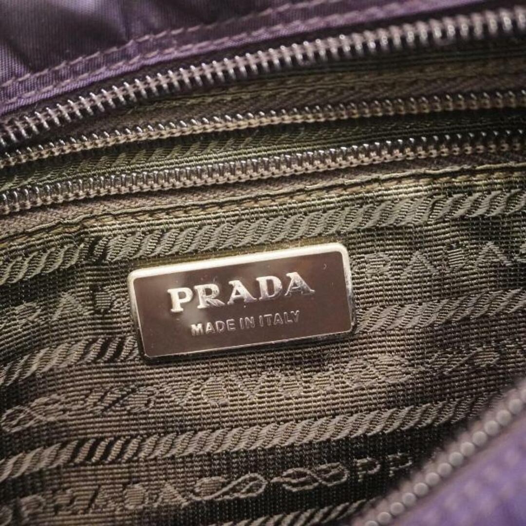 PRADA(プラダ)の★SALE 【4hb2384】プラダ ショルダーバッグ/ナイロン/パープル/シルバー金具 【中古】 レディース レディースのバッグ(ショルダーバッグ)の商品写真